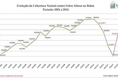 Bahia alcança o maior índice de vacinação contra Aftosa