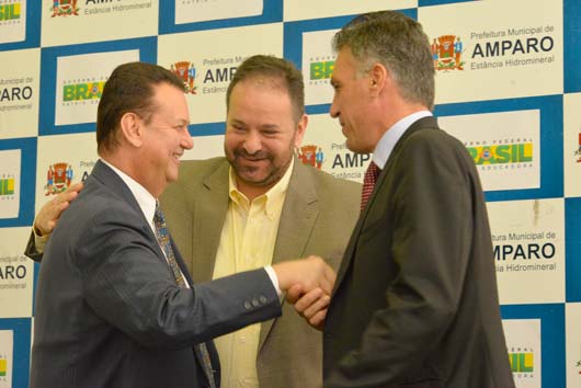 Ministro Kassab, o prefeito Jacob e o ex-deputado Guilherme Campos estiveram juntos na terça-feira (4/8)