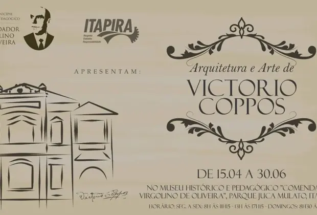 Itapira: exposição sobre arquitetura de Victório Coppos abre na sexta