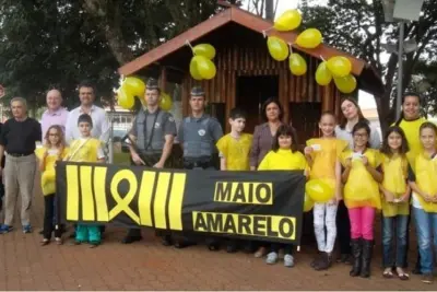 Escola Municipal José Forner desenvolve projeto Maio Amarelo em Eng. Coelho