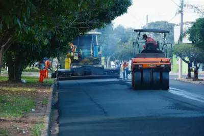 Já está em obras recape da Avenida Emília Marchi Martini