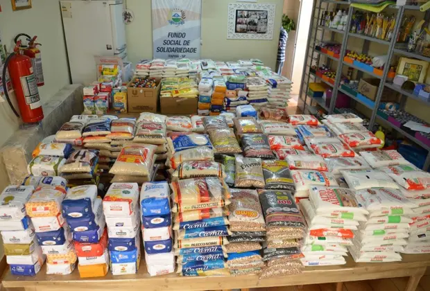 Fundo Social de Solidariedade recebeu doação de quase 1,2 mil de alimentos