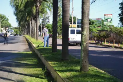 Segundo mutirão do “Pintou Limpeza” limpa a entrada da cidade