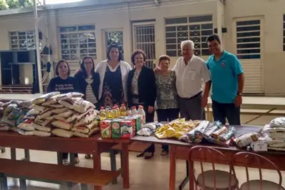 Albergue noturno recebe alimentos arrecadados na 5º Roseira Race