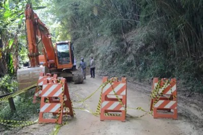 Prefeitura inicia recuperação de ponte no Córrego Vermelho