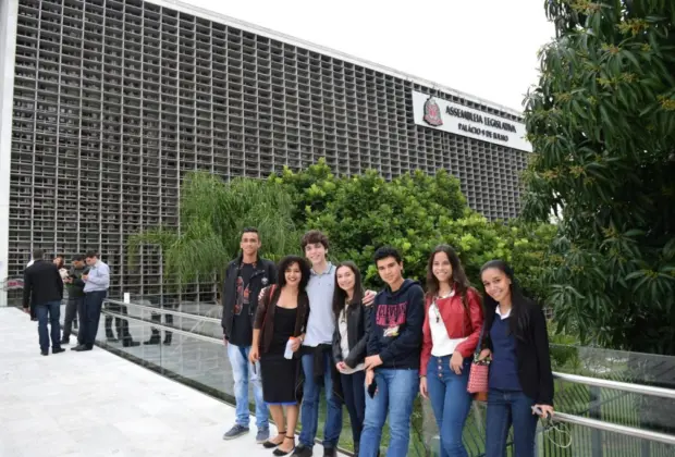 Vereadores jovens visitam a Assembleia Legislativa de São Paulo