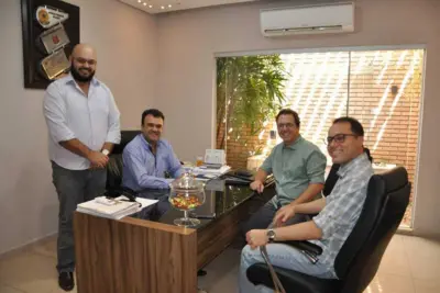 Pedro Franco recebe a visita de representantes do Polo Cervejeiro da RMC