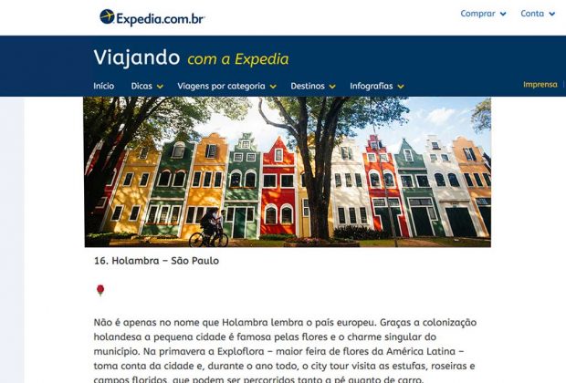 Holambra é destaque em ranking de Turismo Rural da Expedia