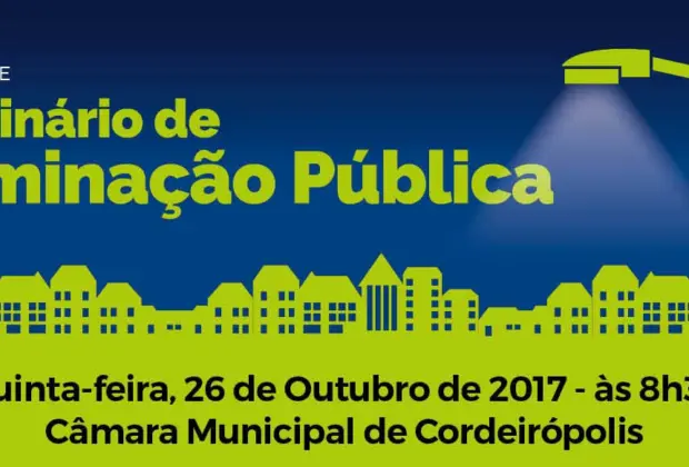 CONSAB realiza seminário sobre Iluminação Pública em Cordeirópolis no dia 26