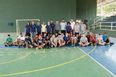 Projeto esportivo reúne 24 garotos dos bairros Tanquinho e Bananal