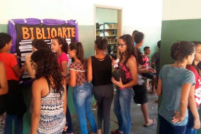 Comunidade escolar do Santo Antônio realiza exposição sobre projeto Biblioarte