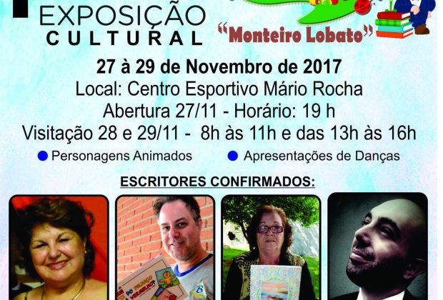 Dia 27 acontece em Estiva Gerbi a 1ª Exposição Cultural “Monteiro Lobato”