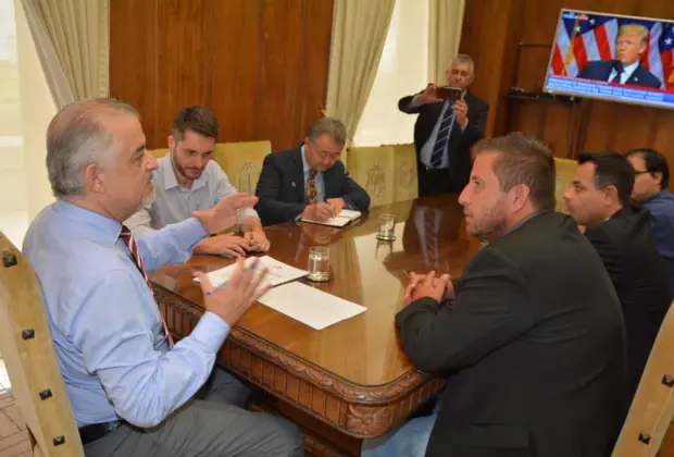 Em encontro com o presidente da Câmara, vice-governador de SP assume compromisso de ajudar a cidade