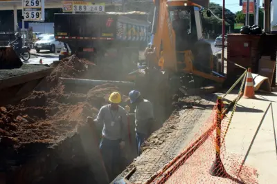 Avançam obras de saneamento e drenagem na Rota dos Imigrantes