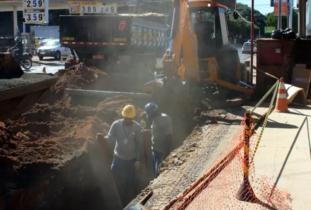 Avançam obras de saneamento e drenagem na Rota dos Imigrantes