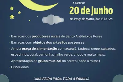 Prefeitura inaugura Feira da Lua na quarta-feira, dia 20 de junho