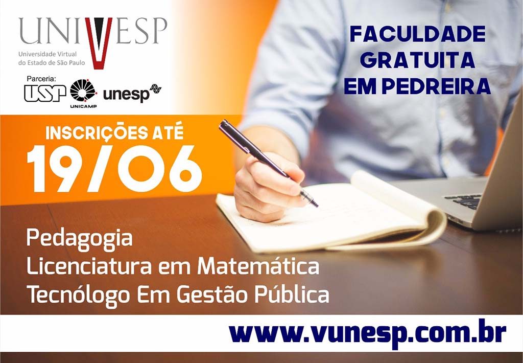 Univesp Recebe Inscricoes De Vestibular Para Cursos Gratuitos A Distancia Em Pedreira Ate O Dia 19 De Junho O Regional