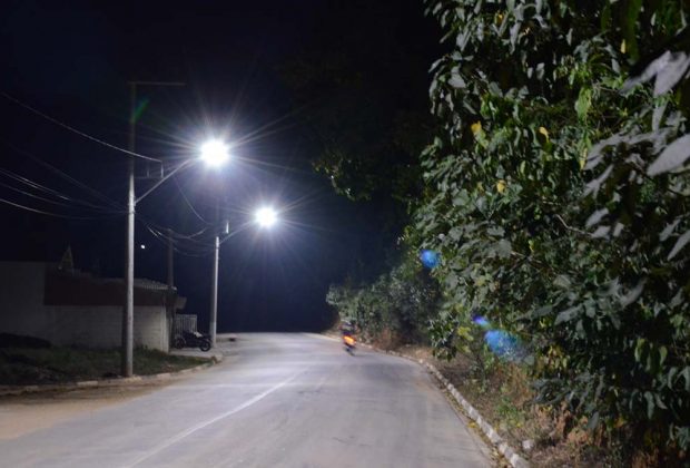 Estrada Municipal de Amparo recebe iluminação de LED