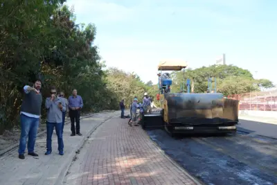 Acesso de vias recebe pavimentação