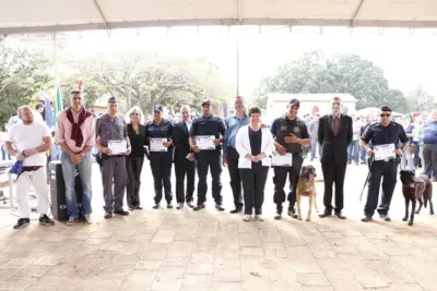 Destaques na área de segurança pública foram homenageados em cerimônia na Fazenda da Barra