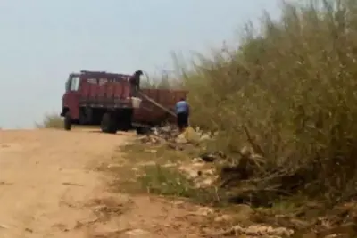 Polícia Municipal faz novo flagrante de descarte irregular de lixo