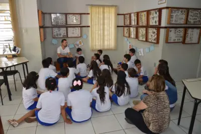 Animais de Jardim é tema de visita de escola ao Museu de História Natural