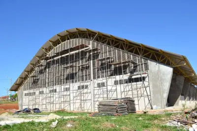 Administração Municipal está construindo uma nova Quadra de Esportes no Jardim Marajoara