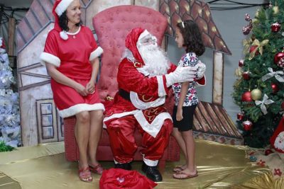 Grátis, encontro com Papai Noel será em dois locais durante todo o mês de dezembro