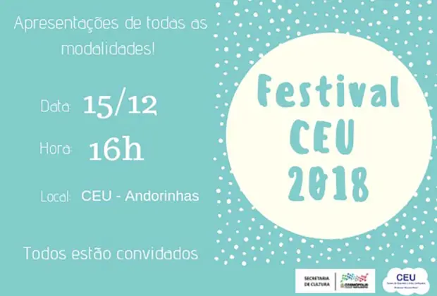 Festival do CEU 2018 traz apresentações esportivas e culturais nesta sexta-feira (14)