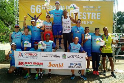 Atletas guaçuano participaram de prova pedestre em Conchal