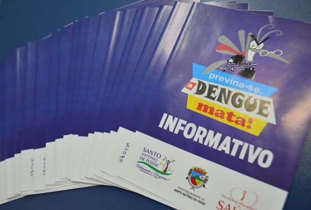 Prefeitura de Santo Antonio de Posse distribui informativo sobre a dengue
