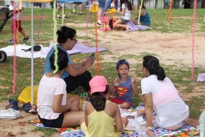 Famílias se divertem no Parque dos Lagos em edição do “Piquenique Literário de Verão”