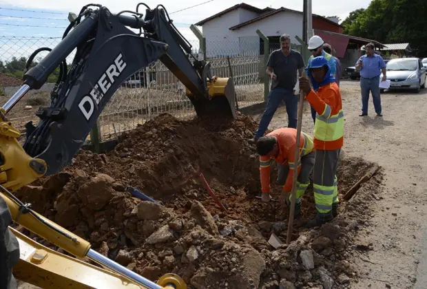 Gasoduto da Nico Lanzi passa por sondagens antes das obras de pavimentação