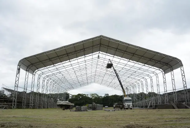 Recinto da Expoguaçu começa a tomar forma