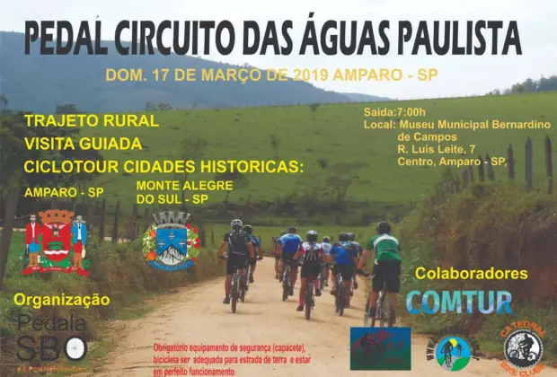 Pedal do Circuito das Águas Paulista acontece no domingo