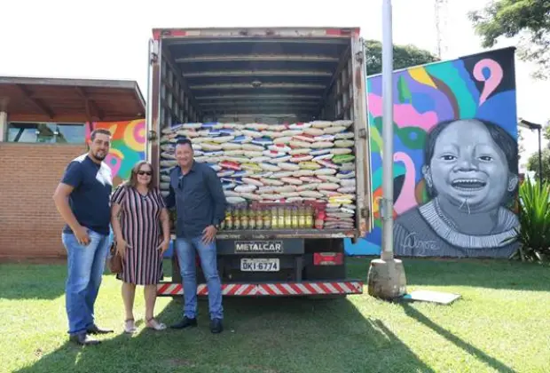 Prefeitura faz entrega de aproximadamente 3 toneladas de alimentos à entidades nogueirenses