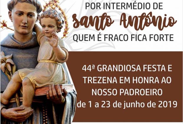 44ª Festa e Trezena de Santo Antônio prosseguem até o dia 23 de junho