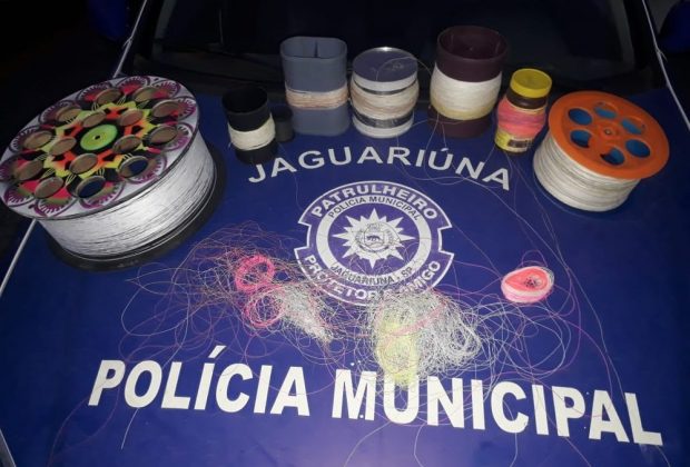 Guarda de Jaguariúna apreende linhas de pipa com cerol em seis bairros da cidade