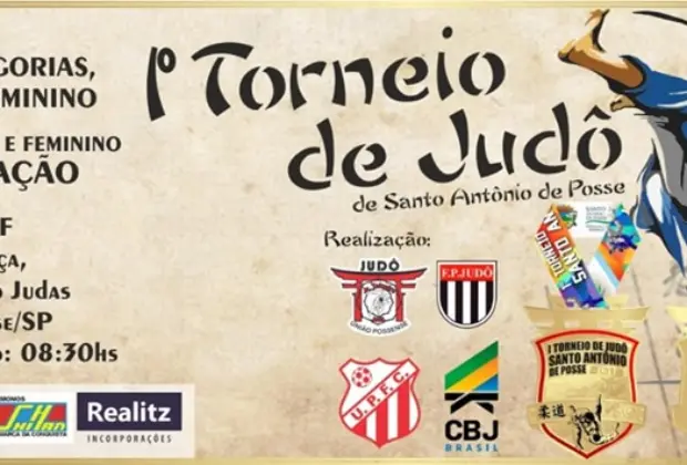 Associação Pedreirense de Judô estará disputando o 1º Torneio de Santo Antonio de Posse