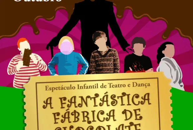 Espaço Lis Coradi apresenta “A fantástica Fábrica de Chocolate” no Teatro Municipal de Jaguariúna