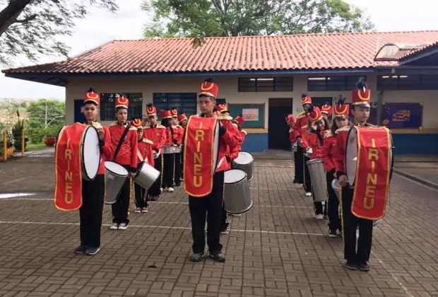 Ato Cívico com Fanfarra da E.M. Irineu Espedito Ferrari comemora Proclamação da República em Jaguariúna