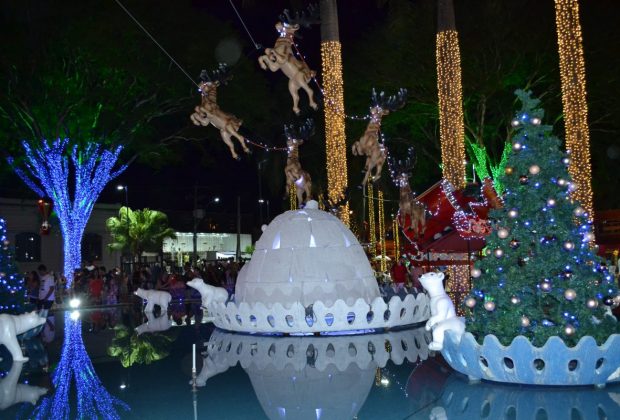 Projeto Luzes de Natal 2019 encanta os visitantes da Praça Ângelo Ferrari