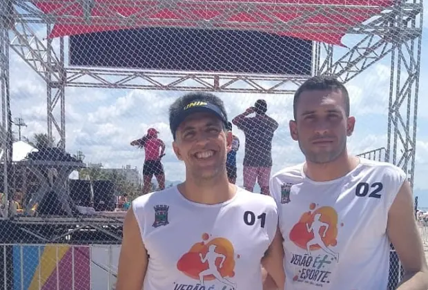 Dupla guaçuana termina na 4ª colocação no Torneio de Vôlei em Duplas, em Bertioga