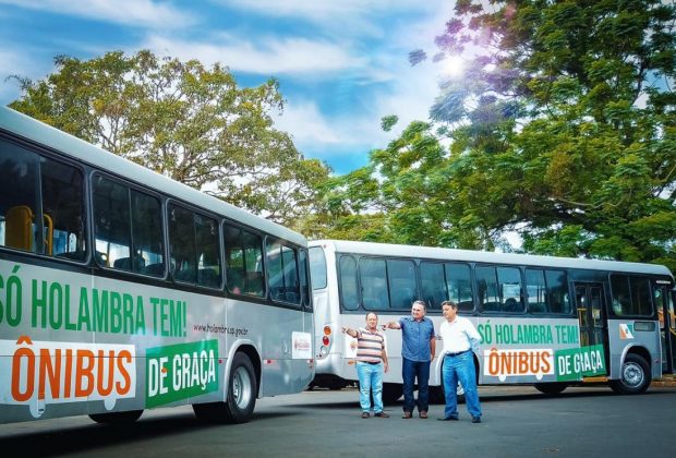 JH – Linhas gratuitas de circulares ganham dois novos ônibus em Holambra
