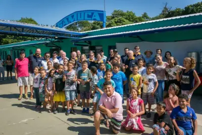 OR – SAMUCA recebe instrumentos musicais do Clube do Fusca e Rotary Club de Pedreira