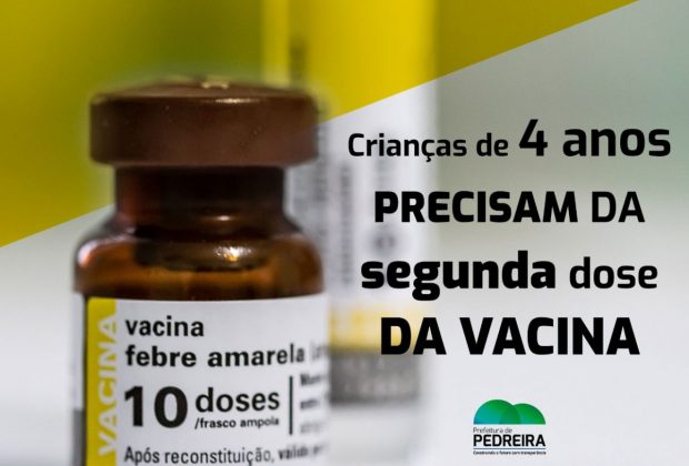 OR – Secretaria de Saúde de Pedreira intensifica Vacinação Contra a Febre Amarela, Meningite e HPV