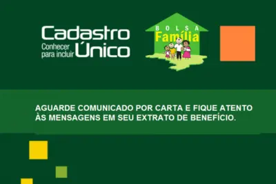 BENEFICIÁRIOS DE PROGRAMAS SOCIAIS DO GOVERNO FEDERAL COM CADASTROS DESATUALIZADOS OU COM INCONSISTÊNCIAS FARÃO ATUALIZAÇÃO
