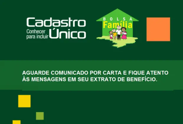 BENEFICIÁRIOS DE PROGRAMAS SOCIAIS DO GOVERNO FEDERAL COM CADASTROS DESATUALIZADOS OU COM INCONSISTÊNCIAS FARÃO ATUALIZAÇÃO