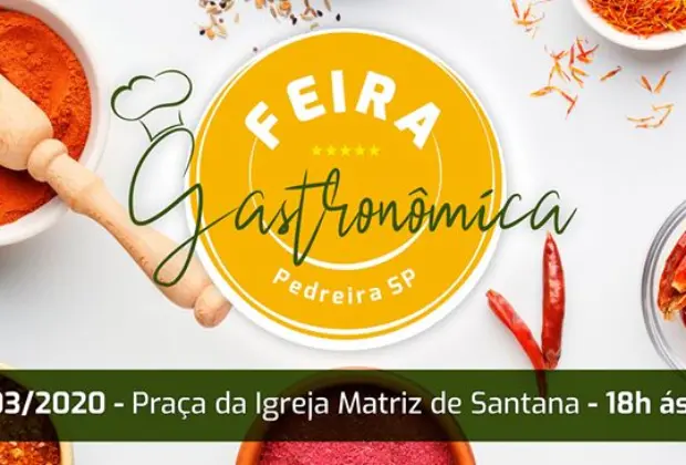 Feira Gastronômica de Pedreira acontecerá na Praça Santana com muitas atrações
