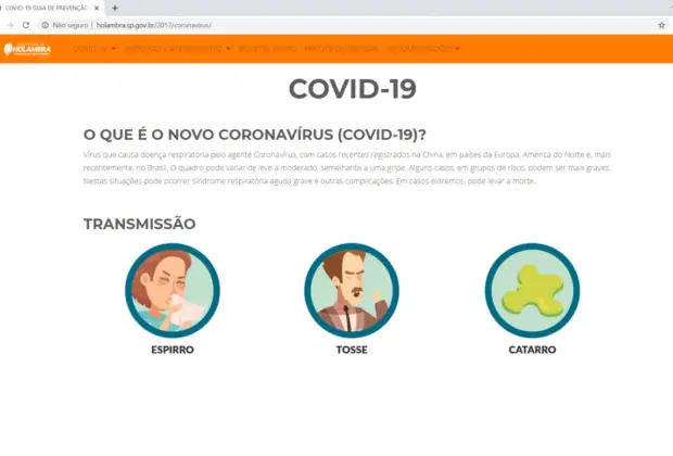 Holambra lança site com orientações para enfrentamento do Coronavírus